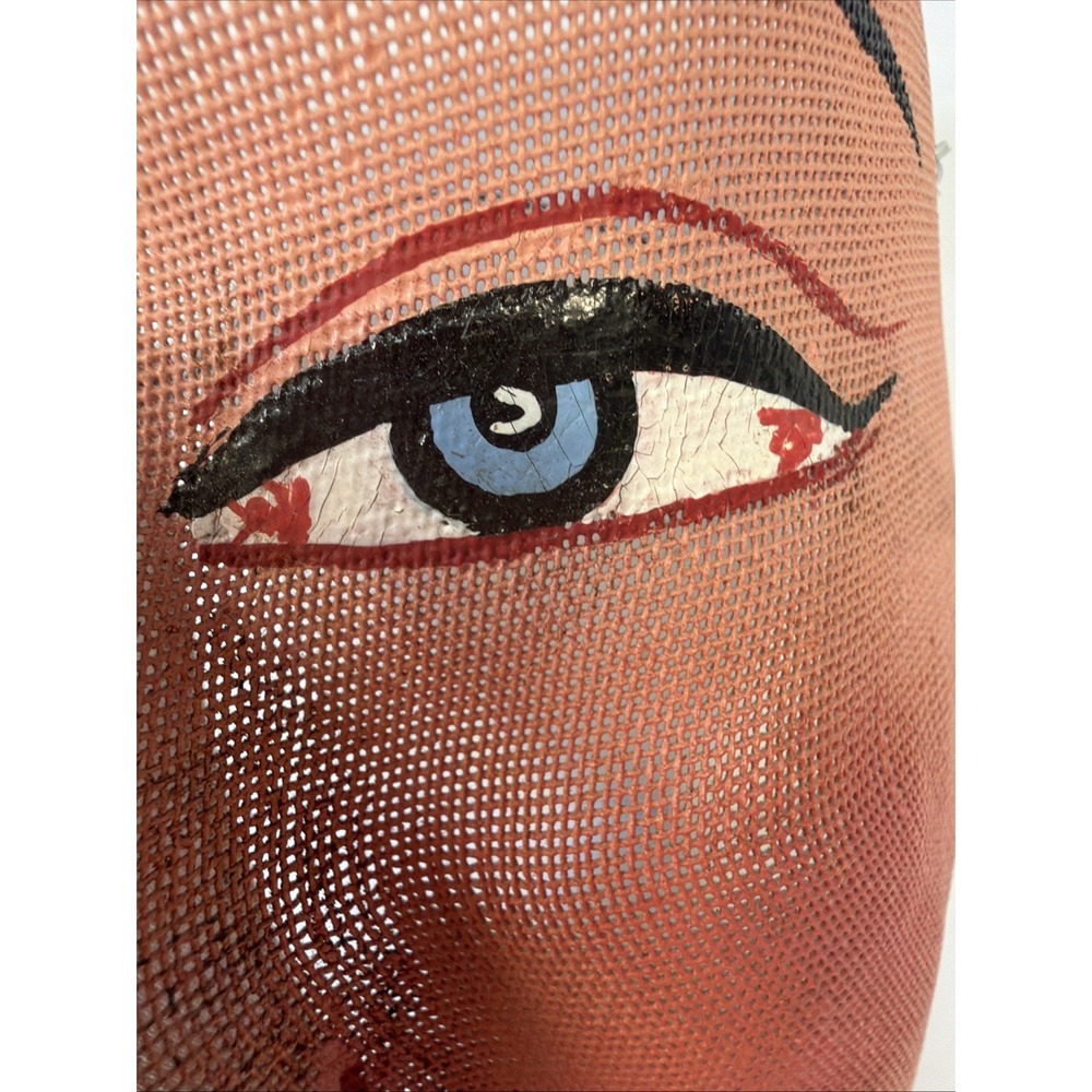 Antique Painted Wire Mesh Mask Odd Fellows Folk Art - Curator Collection LA - Picture 3 of 8